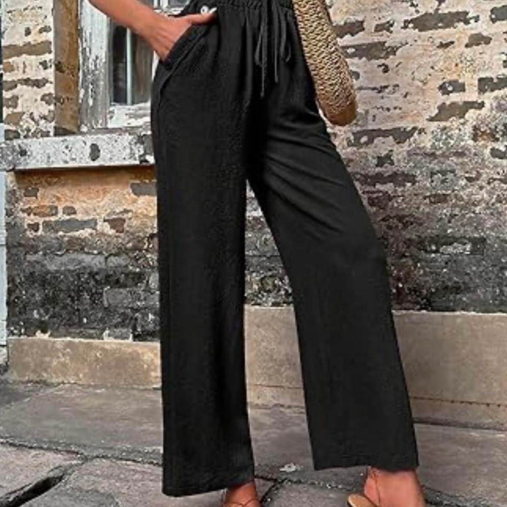 New Zara gray wide leg pants